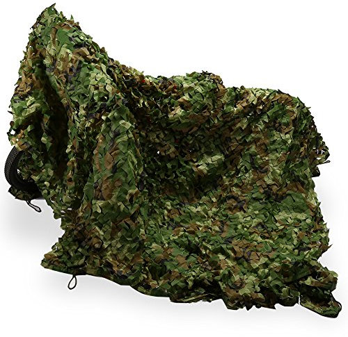 Estink Tarnnetz Sonnenschutz, 1,5 x 5 m Tarnnetz, Netz Woodland Jagd Tarnung Netz, Camo Netz aus 150D Oxford Stoff, für Jagd, Camping