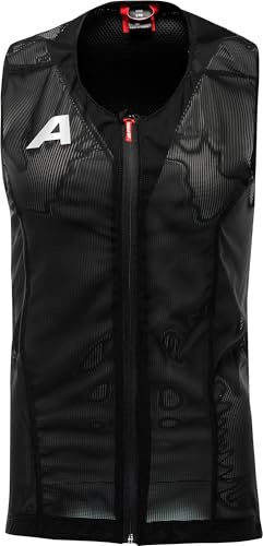 ALPINA PROSHIELD JUNIOR VEST – flexibel, ventilerande och individuellt justerbart ryggskydd för barn, svart, 140