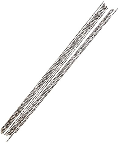 12 pièces lames de scie à chantourner avec dents en spirale pour bois métal plastique coupe sciage scier scier à défilement inversé lame de scie à chantourner en acier à haute teneur en carbone (3#)