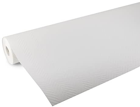 Fresco Rouleau fibre de verre blanc à peindre Chevrons 2500 x 100cm pré-traité 165g/m² Revêtement mural de rénovation, isolant thermique, protection murale