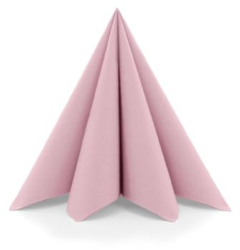 Sovie HORECA Airlaid Serviette in Altrosa 40 x 40cm, 1/4 Falz, 50 Stück | hochwertige Einwegservietten in Stoffoptik für Gastronomie Hotel Catering und elegante Vintage Tischdekoration