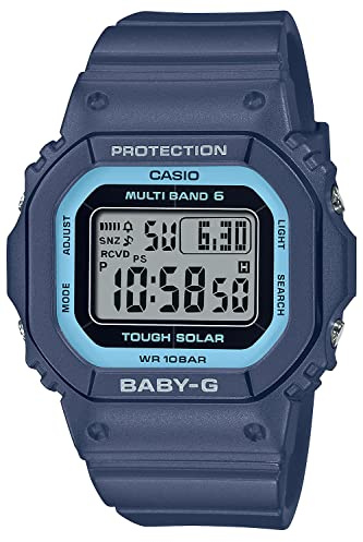 Baby-G Casio Wrist Watch Radio Solar BGD-5650-2JF Women's Blue, Blue, Modern