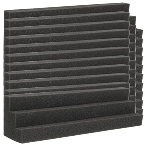 Milisten 12 Stück Paneele Gym Panel Ecke Werkzeug Proof Bass Block Akustik Board Isolierung Schalldichte Wand Schallschutz Panels Raumpolster Aufnahme Zuhause