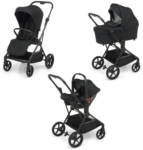 Foppapedretti Spritz I-Size, Sistema Modulare Combinato per Bambini, Navicella Passeggino e Seggiolino auto I-Size, Licorice
