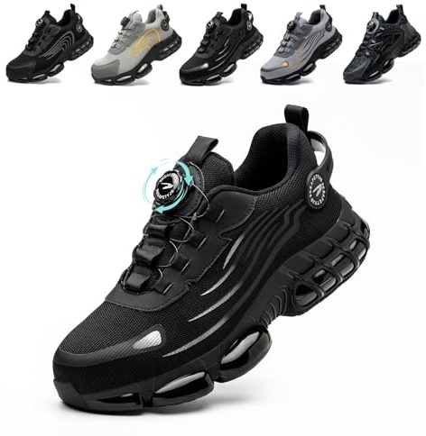 Scarpe Antinfortunistiche Uomo Donna Scarpe da Lavoro Traspiranti Leggere Comode con Punta in Acciaio 36-46 EU