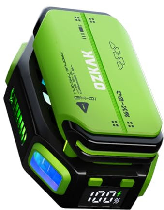 Ozkak Ventola di Raffreddamento del Telefono, Radiatore Portatile per telefoni cellulari per Il Gioco PUBG COD e Lo Streaming dal Vivo, Compatibile con iPhone/Android, Verde