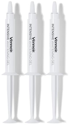 Venneir® Pap+ Intensive Teeth Whitening Gel Syringes – No Sensitivity, Peroxide-Free, Vegan-Friendly – Professional at-Home Whitening, Clinically Proven (3 Pack)