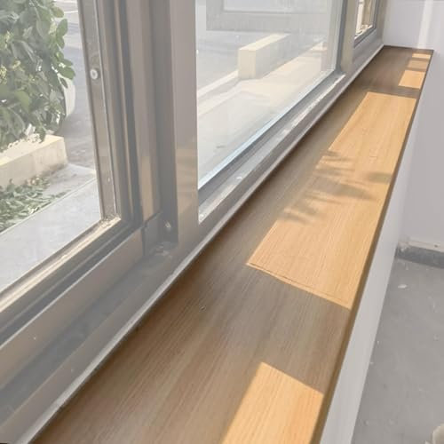 Davanzale Interno Finestra 2/3/4/5/6 Pollici di Larghezza, Protezione per Davanzale con Finitura in Legno, Prolunga per Davanzale in Acrilico Composito per Sostituzione/ristrutturazione, per Scale/gra