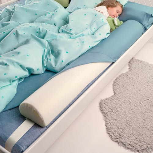 BANBALOO - Kinderbett-Sicherheitsgitter mit Fallschutzgurt - Anti-Rutsch-Schaumstoff-Reisegitter für Doppel-, Auszieh-, 150cm-, 180cm-, Roll- und Montessori-Betten