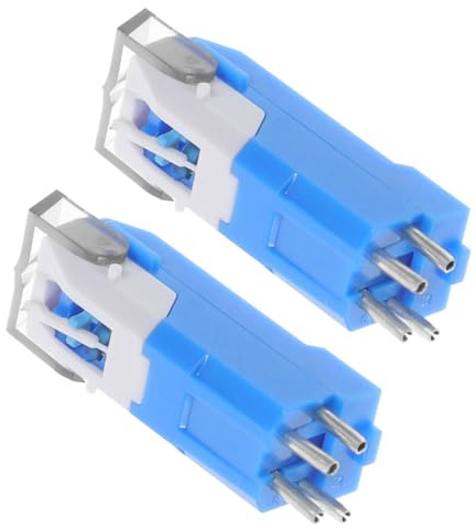 Yardwe 2 Agujes Material de Cristal y Plástico, Confiables para Reproductores de Vinilo para Tocadiscos de Vinilo Compatibles la Mayoría de Modelos