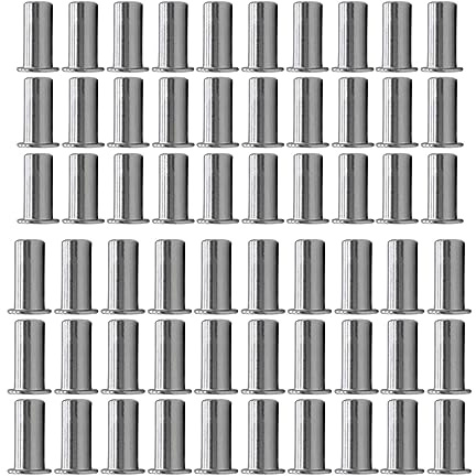 Blindnietmuttern, Gewindeeinsatzmuttern, Senkkopf, offener Senkkopf, 60 Stück, flach, SUS304, glatter Körper ohne Rändelung, versiegelt, M8 x 27,5, M10 x 34