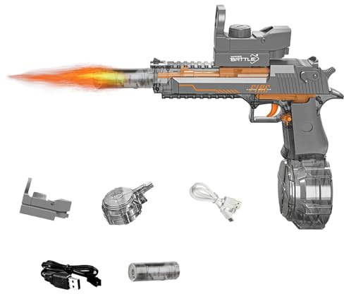 Yoedge Pistola ad Acqua Elettrica Potenziata con Sparo Automatico - Pistole ad Acqua Potenti a Lunga Distanza, 7-9 Metri, per Bambini Spiaggia Piscina e Feste all'Aperto,Resistente e Ricaricabile