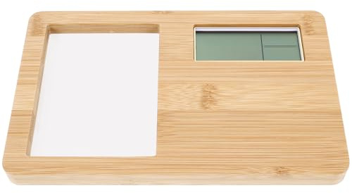 Cabilock Reloj Digital de Madera con Marco de Fotos y Pantalla LED Reloj Despertador Multifuncional para Decoración de Dormitorio y Oficina Diseño Elegante y