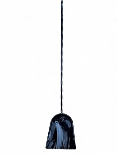 Paletta per Cenere con Manico Extra Lungo, Nero, 80 cm Lunghezza Totale, 60 cm Lunghezza Manico, 20 cm Lunghezza Paletta