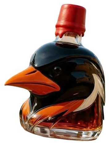 JAMNGHB Bottiglia decanter per whisky per feste umoristica a tema testa di falco contenitore per alcolici per intrattenimento domestico Whisky Decanter per feste