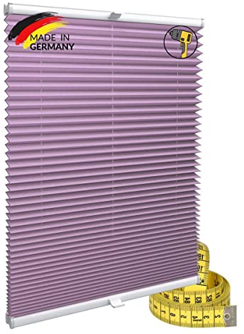 Gardinen21 Konfigurieren Sie Ihr eigenes Plissee mit Bohren Maßgefertigt für Türen & Fenster | Sonnenschutz und Blickdichte Rollos