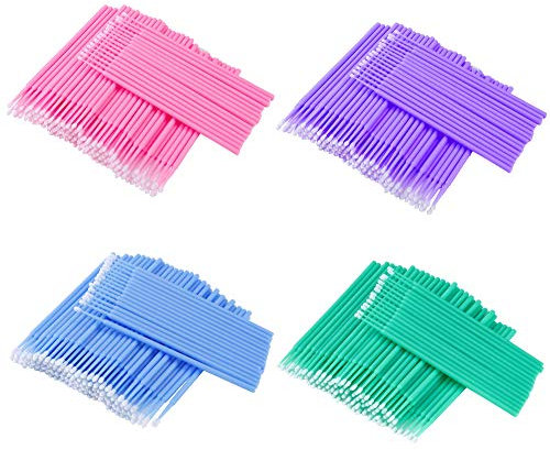 Micro Aplicadores Pinceles Desechables El Cepillo de Extensión de Pestañas para Maquillaje Limpieza Pestañas 400 Piezas