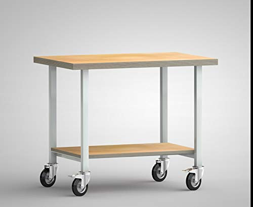 Beistellwerkbank fahrbar 1000 x 700 x 840 mm LxTxH Ablageboden