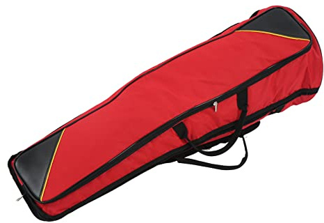 Posaune Gig Bag, weiches Oxford Tuch 87cm Länge Haltbare schützende Posaunen Taschen Tragbar für Tenorposaune(rot)