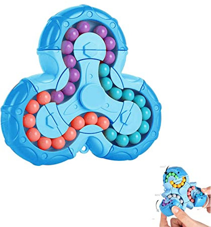 YUDANSI Rotierendes Fingerwürfel-Spielzeug, Zauberwürfel Handlich Spinner Fidget-Spielzeug Ball iq-Spiel, Geschenk für Kinder ab3 Jahren Weihnachten Geburtstag Neujahr