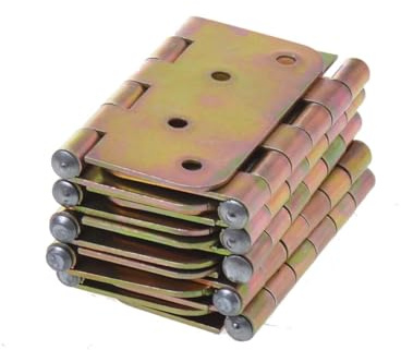 Aqbau® Gerollte Scharniere Halbbreite Türscharnier Möbelscharniere Kistenband - Verschiedene Größen und Mengen - Scharnier Für Wohnmöbel (10 st., 80 x 80 mm)