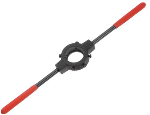 uxcell Schneideisen-Griffschlüssel, für metrische M16-M20 (metrisch), 5/8-3/4 Zoll (UNC/UNF) / runde Schneideisen mit 45 mm Außendurchmesser, 45 mm x 18 mm Schneideisenhalter mit Kunststoffgriff