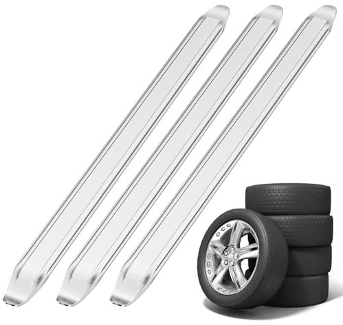 Traxenta 3 Pezzi smontagomme Auto, 30cm leve smontagomme moto, Leva per smontaggio Pneumatici per Biciclette, Leva del Pneumatico per Officine Automobilistiche Professionali e Uso Domestico