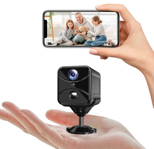 DJFNJH Camera Espion WiFi 4K HD Bluetooth Mini Caméra de Surveillance Interieur/extérieur Mini Cachée Détection Mouvement Spy Cam Vision Détection de Mouvement avec APP