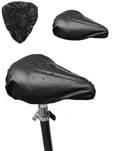 JEXOWIQ 2 pcs Sattelbezug,Sattelschutz,Set Fahrradsattel Regenschutz, Sattelschutz für das Fahrrad wasserdichte Fahrradsattelabdeckung, Überzug Fahradsattelschutz für meisten Fahrräder