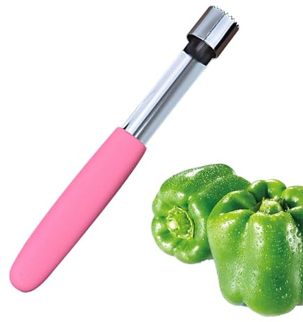 Leryveo Utensile per togliere il torsolo di mele da cucina, strumento per togliere il torsolo in acciaio inossidabile per frutti di pera - Strumento Corer | Design con impugnatura liscia Estrattore di