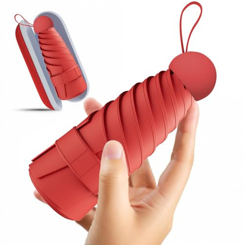 Copulan Mini Travel Umbrella, UPF 50+ Compact Fits in Purse