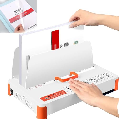 YYLHJW Vollautomatische Bindungsmaschine, A4 Hot Melt Adhesive Bindungsmaschine, Automatische Klemm-/Bindungsdicke: 50 mm/Bindungsbreite: ≤ 31 cm