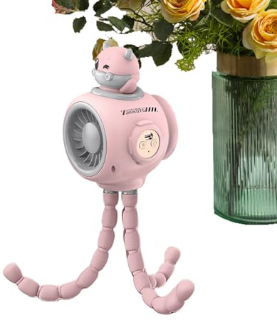 Tewzafiya Portable Stroller Fan, Pram Clip Fan, 90° Rotation, USB Rechargeable for Shopping, Car Seat and Outdoor Travel