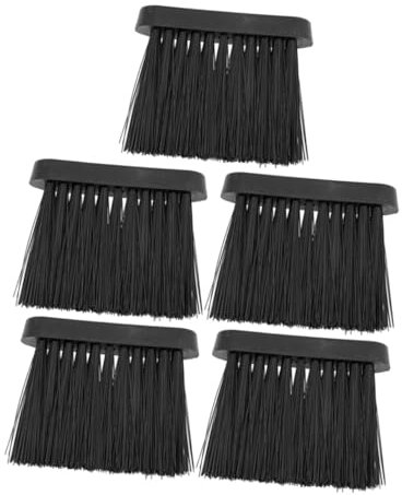 JECOMPRIS 5 Pezzi termocamino testina per caminetto scopa a mano spazzola di corda scopa per il scopa da spazzatrice a mano scopa manuale Guerra plastica Black