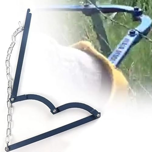 Herramienta de ensanchamiento de valla resistente, tensor de alambre fundido con mango giratorio para alambre de púas y liso, herramienta de reparación de valla para jardín, granja y patio