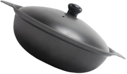TOYZFRIENDY Olla De Hierro Fundido 20 Cm Con Tapa Esmaltada Resistente Ahorro Energía Para Cocinar Pollo Estofado Arroz Hogar Cocina