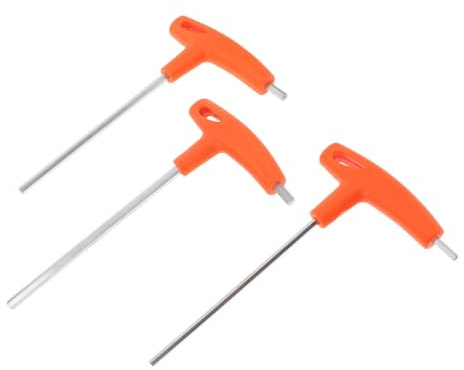 jojofuny Jeu de 3 Clés à Douille Métrique en T Acier 5Mm 6Mm 8Mm Clé Hexagonale Intérieure avec Poignée Ergonomique Outil de Réparation Vélo Vtt Accessoires Réparation Vélo