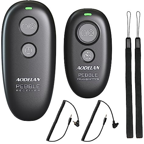 Wireless Shutter Release - Camera Remote Control for Canon EOS R, EOS RP, T7, SL2, 250D, 90D, 6D Mark II, for Olympus OM-D E-M1X, E-M1 Mark II, for Fujifilm GFX100, XT30, Replace RS-80N3