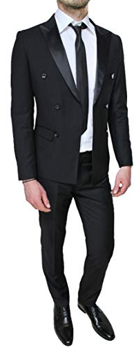 Evoga - Traje - para Hombre Negro 54