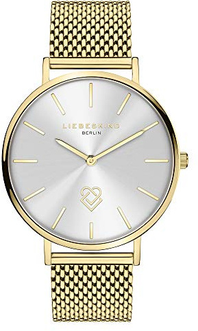 Liebeskind Berlin Damenuhr – Runde Quarzuhr 34 mm – Mesharmband – 5 ATM wasserdicht – Modern & elegant erhältlich