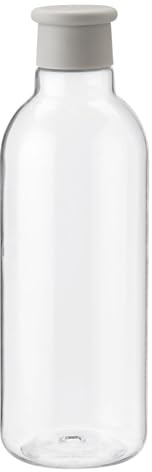 RIG-TIG by Stelton Drink-It 0,75 Liter Wasserflasche, verschiedene Farben zur Auswahl: hellgrau