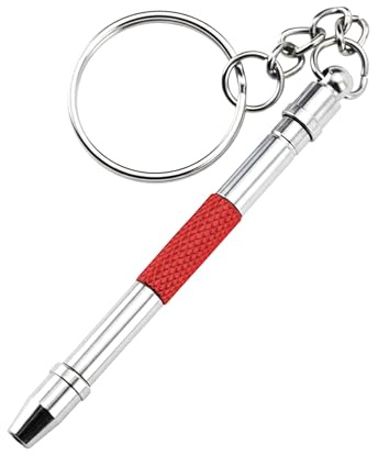Sports World Vision Ensemble de Tournevis de Précision en Acier Inoxydable | Ensemble Mini 5-en-1 pour Lunettes, Sonnette Connectée, Montres et Bijoux - Rouge