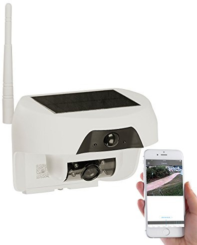 VisorTech Außenkamera Solar: HD-IP-Kamera mit Akku & Solar-Panel (Versandrückläufer) (Kamera WLAN, IP Cam)