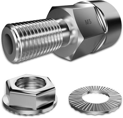 EMTB Achsadapter M5,Universal Fahrrad Achsadapter für M5 Schnellspanner,Universal Fahrrad Achsadapter für Fahrrad Kupplung, Unisex Fahrrad Achsadapter für Anhänger Adapter