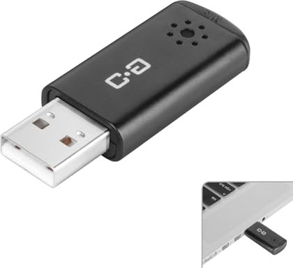 Microphone USB pour ordinateur portable et ordinateur de bureau, haute sensibilité pour des appels clairs, Plug-and-Play, gain élevé, portable sans fil, idéal pour le travail et les études