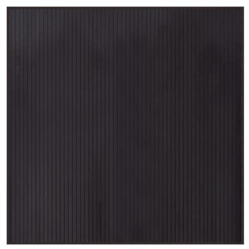 vidaXL Tappeto Quadrato Marrone Scuro 100x100 cm in Bambù
