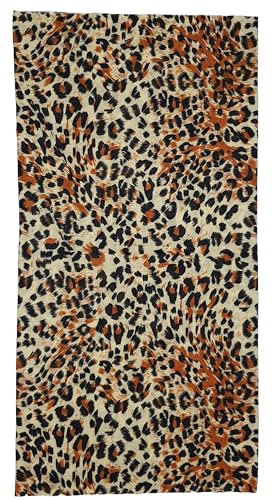 ware-direkt Schlauchschal Multifunktionstuch Loop Schal Halstuch Damen Herren Outdoor Sport Atmungsaktiv Elastisch (Leopard Braun)