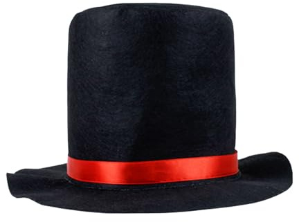 XNHIU Snowman Hat Snowman Fancy Dress Costumes Black Top Hats Snowman Decoration for Christmas Party