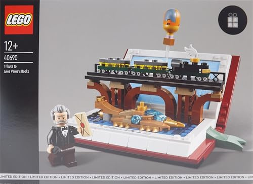Lego Omaggio ai libri di Jules Verne Set 40690, Creator Imagination Library, Libro 1