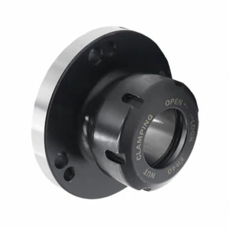 FUYUMIC 1 stücke drehmaschine Chuck ER16 ER25 ER32 ER40 ER50 100mm 80mm spindel Flansch Vier Achsen patrone Collet leuchte for CNC Werkzeuge zubehör(ER40-D80 (7 Hole))